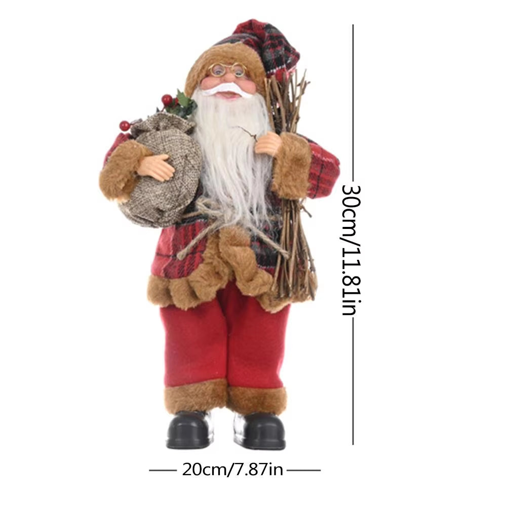 Decorative Desktop Lifelike Santa Doll Figurine By Everything Homez