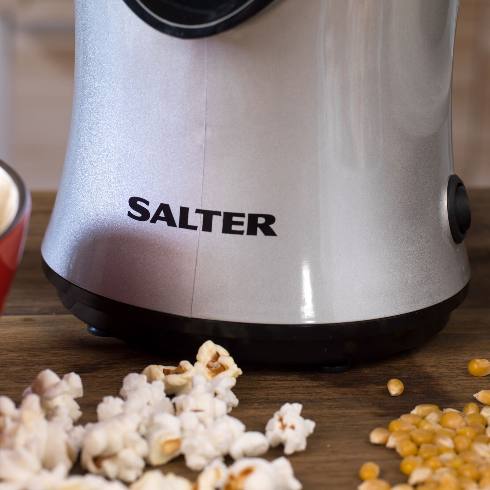 Salter® Popcorn Maker Healthy Electric Hot Air Popper Machine 1200 W Grey/Black