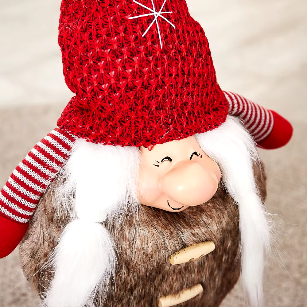 Handmade Christmas Faceless Doll Standing Dwarf Santa Claus Figurine Red Riding Hood Rudolph Ornaments Decorations Elf Gnomes By Everything Homez