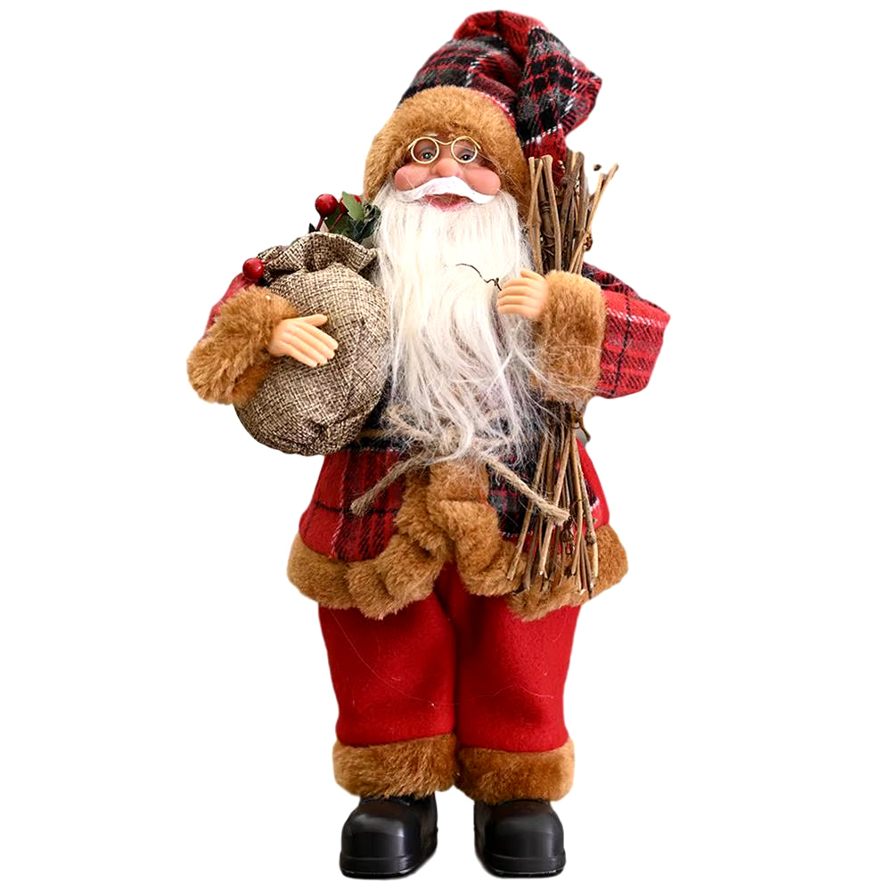 Decorative Desktop Lifelike Santa Doll Figurine By Everything Homez