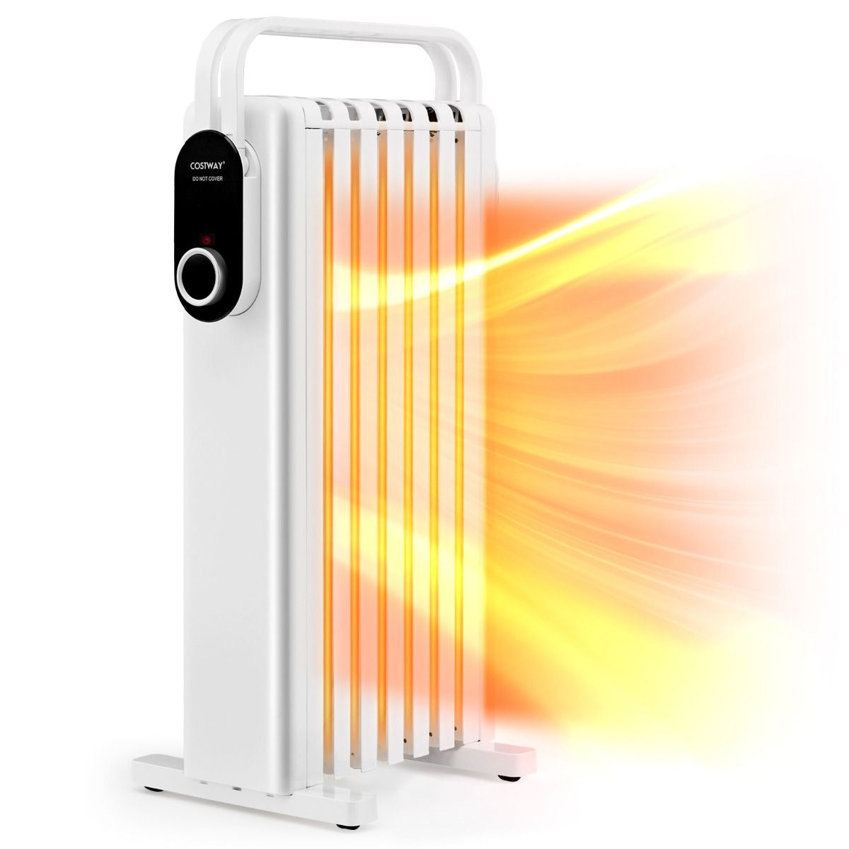 Portable Electric Heater with Overheat and Tip-Over Protection by Everything Homez