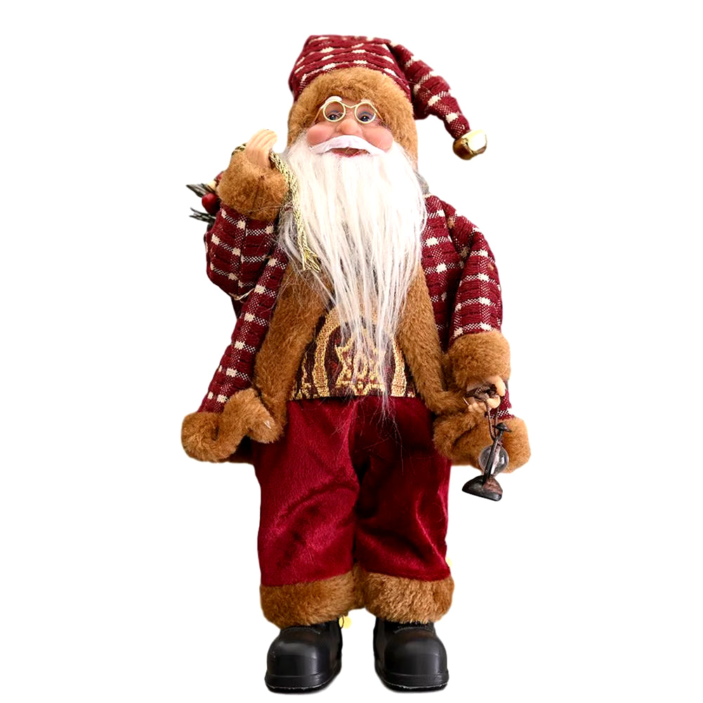 Decorative Desktop Lifelike Santa Doll Figurine By Everything Homez