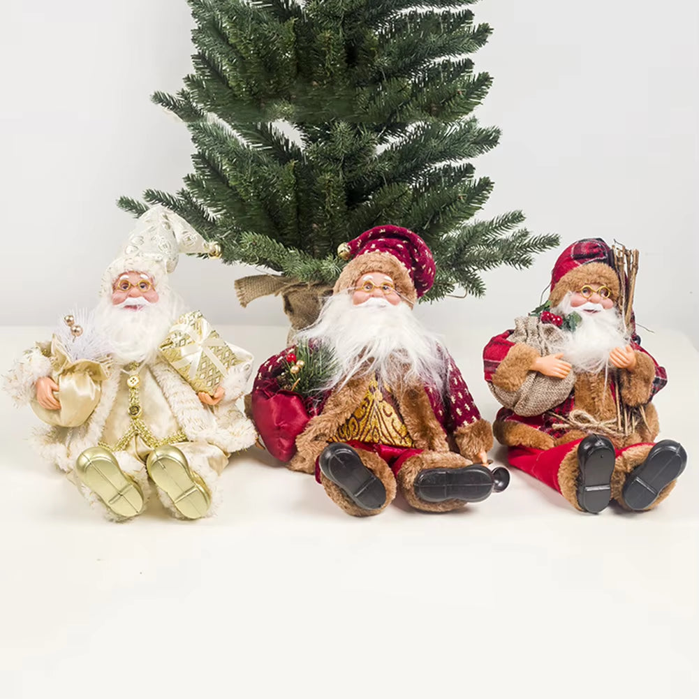 Decorative Desktop Lifelike Santa Doll Figurine By Everything Homez