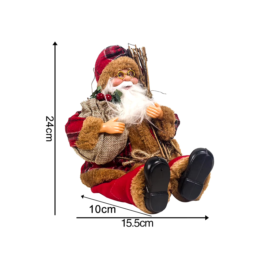 Decorative Desktop Lifelike Santa Doll Figurine By Everything Homez