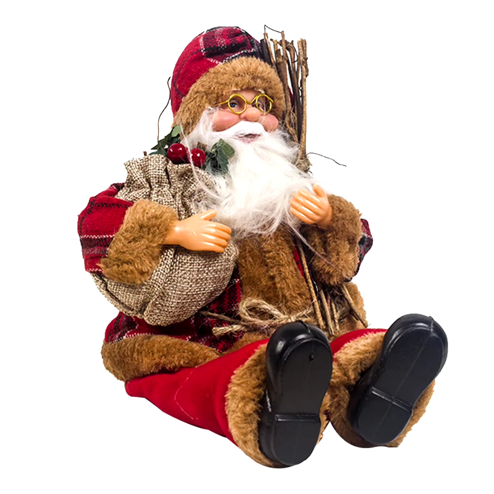 Decorative Desktop Lifelike Santa Doll Figurine By Everything Homez