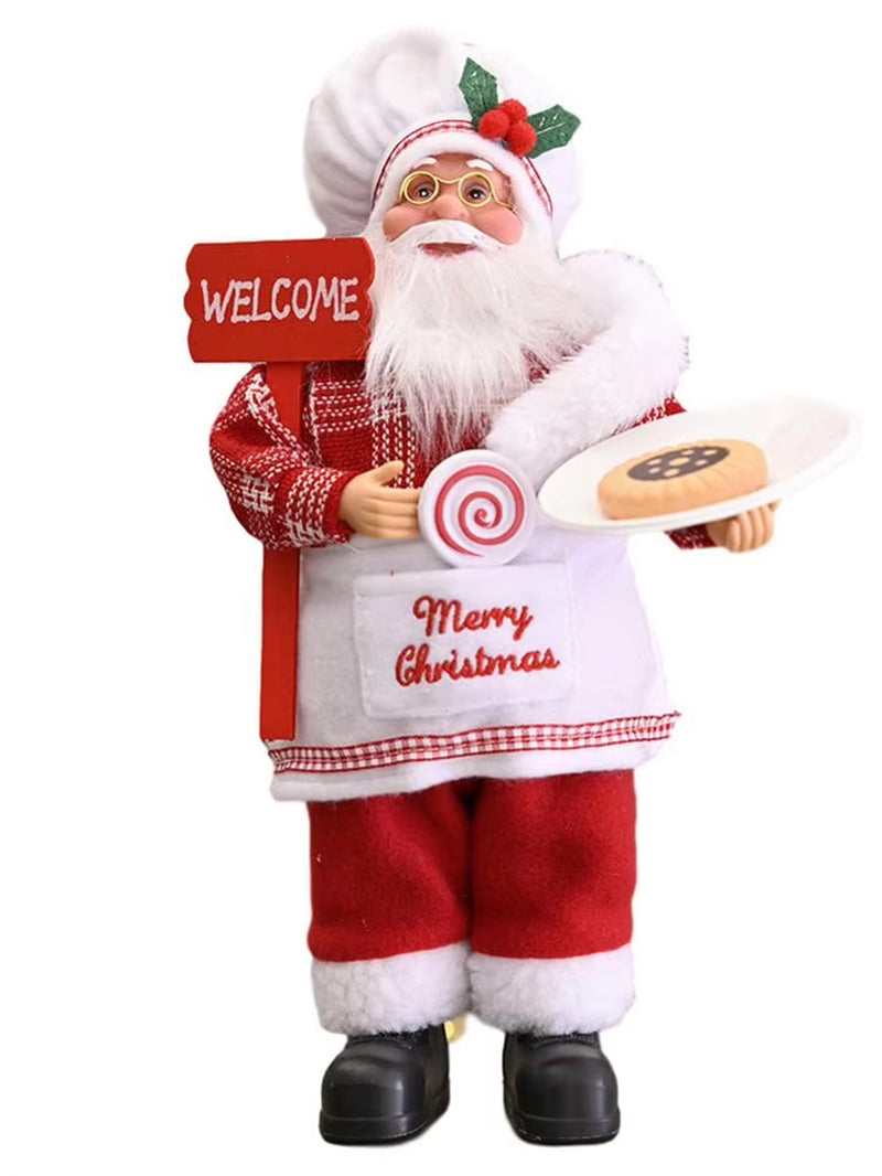 Decorative Desktop Lifelike Santa Doll Figurine By Everything Homez