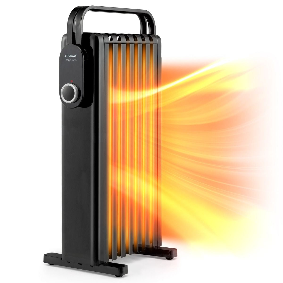 Portable Electric Heater with Overheat and Tip-Over Protection by Everything Homez